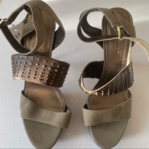 Attitude by Jay Manuel Earthy Studded Sandals Heels